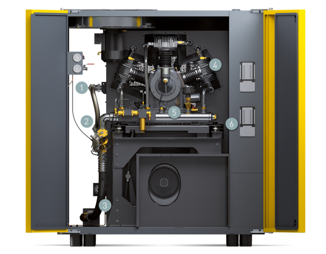 DN C 系列紧凑型增压器机组部件（前部）