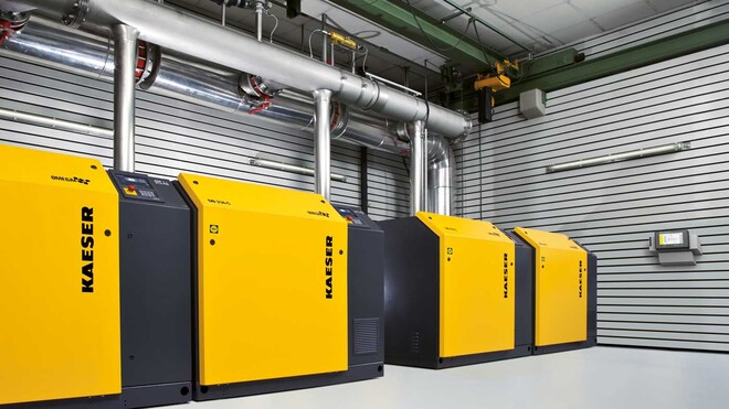 KAESER Compressors 旋转叶片鼓风机站。