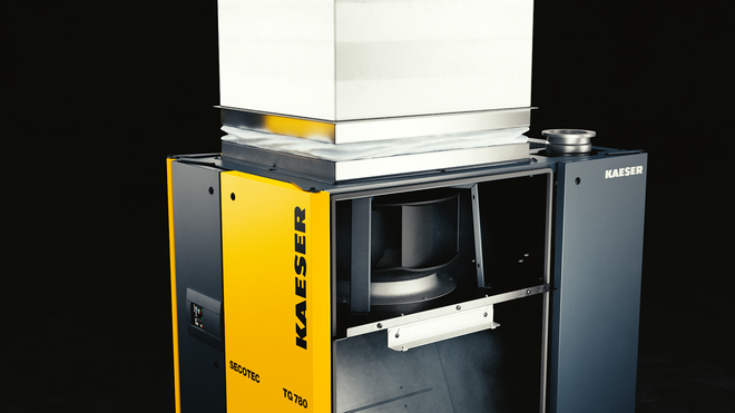 新推出的 SECOTEC 冷冻式干燥机的主要创新是其径流式风机。