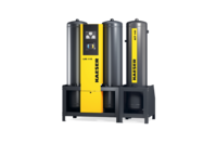 吸附式干燥机搭配活性炭吸附塔，提供技术上无油的压缩空气。