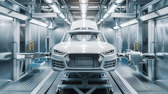 利用热回收产生的热水清洗车身。